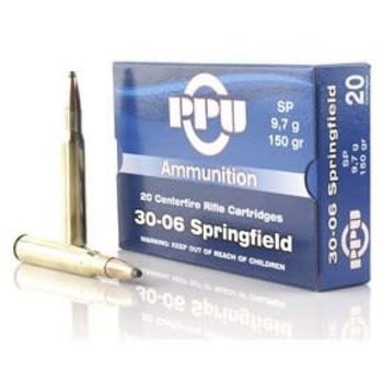 PPU 30-06 Springfield 150gr SP Ammunition