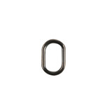 Owner Oval Split Ring #1 Black Chrome 24lb 20-pk