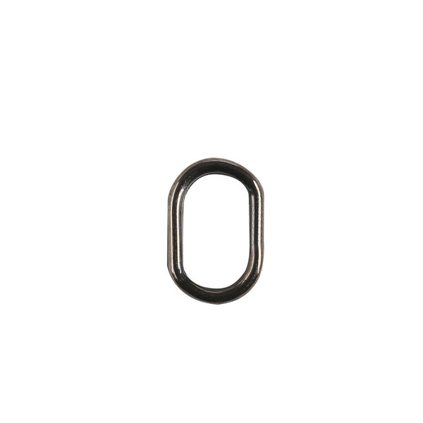 Owner Oval Split Ring #1 Black Chrome 24lb 20-pk