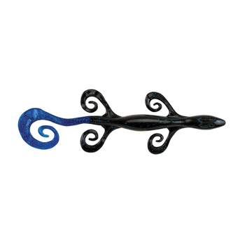 PowerBait Power Lizard 6" Black Blue 9-pk