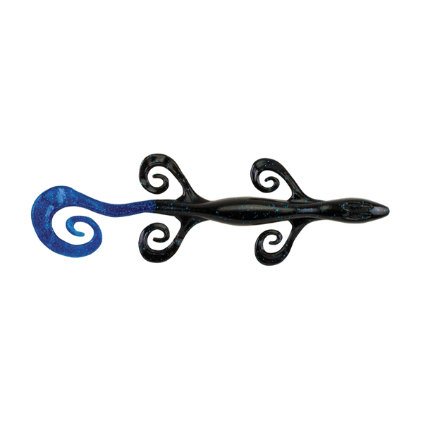 PowerBait Power Lizard 6" Black Blue 9-pk