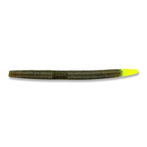 Yamamoto 5" Senko Green Pumpin Chartreuse Tip 10-pk