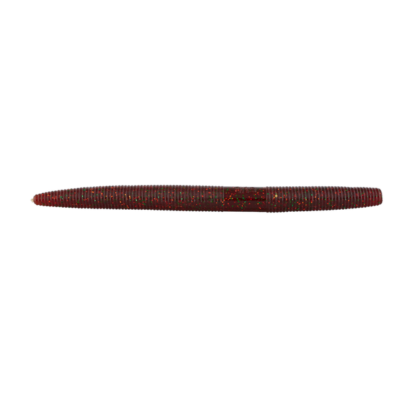 Yamamoto 5" Senko Rootbeer Green/Orange Flake 10-pk