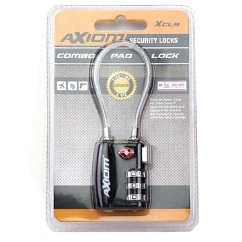 30 MM Short Cable Loop Padlock, Black