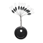 VMC Sinker Stops Black Large 10-pk