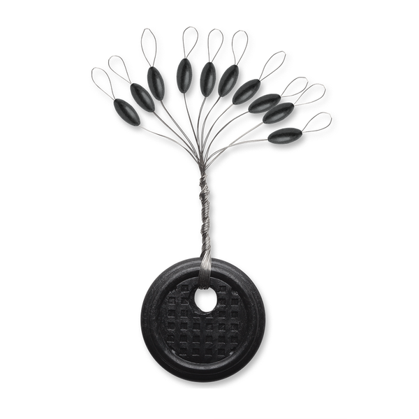 VMC Sinker Stops Black Large 10-pk