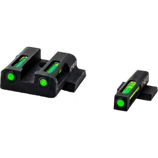 HIVIZ LiteWave H3 Smith &Wesson M&P Front & Rear Sight Set. Tritium Litepipe Technology.