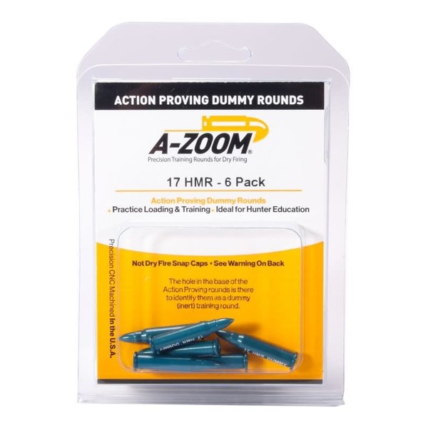 A-Zoom Snap Caps 17 HMR Proving Rounds 6/Pk