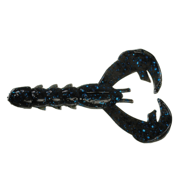 Strike King Rage Tail Baby Rage Craw Black Blue Flake 9-pk
