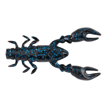 PowerBait The Champ Craw 3.5" Black Blue Flake 6-pk