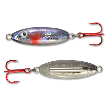 Northland Buck-Shot Rattle Spoon. 1/4oz Silver Shiner