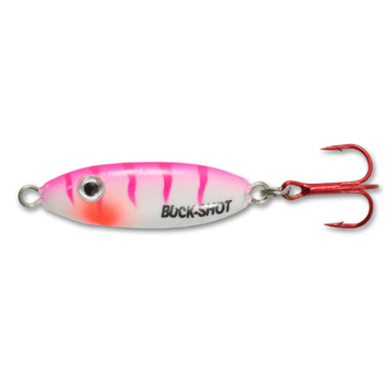 Northland UV Buck-Shot Rattle Spoon. 1/4oz Pink Tiger