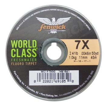 Fenwick World Class 6X 3.45lb Fluoro Tippet. 50yds
