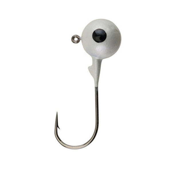 Berkley Round Ball Jigs. 1/32oz White 8-pk