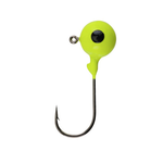 Berkley Round Ball Jigs. 1/4oz Chartreuse 6-pk