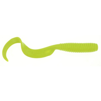 Gulp Saltwater 6" Grub Chartreuse 4-pk