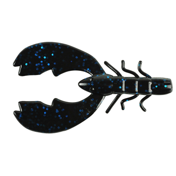 PowerBait Chigger Craw 4" Black Blue Fleck 9-pk