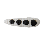 Johnson Beetle Spin 1/16oz White Black Spots Nickel Blade