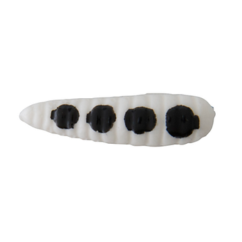 Johnson Beetle Spin 1/16oz White Black Spots Nickel Blade