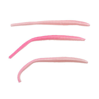 PowerBait Floating 3" Trout Worm Pink Shad 15-pk