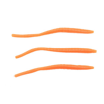 PowerBait Floating 3" Trout Worm Fluoroscent Orange 15-pk