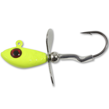 Northland Whistler Jig. 1/4oz Chartreuse 2-pk