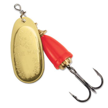 Blue Fox Classic Vibrax 1/8oz Gold/Fluorescent Red Spinner