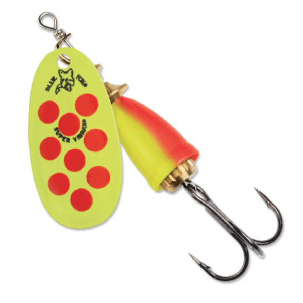 Blue Fox Classic Vibrax 1/4oz Hot Pepper Clown Spinner