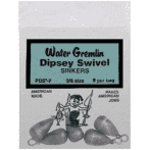 Water Gremlin Dipsey Swivel Sinkers. 3/8oz 5-pk