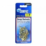 Compac Barrel Swivel w/Safety Snap Size 7 10-pk