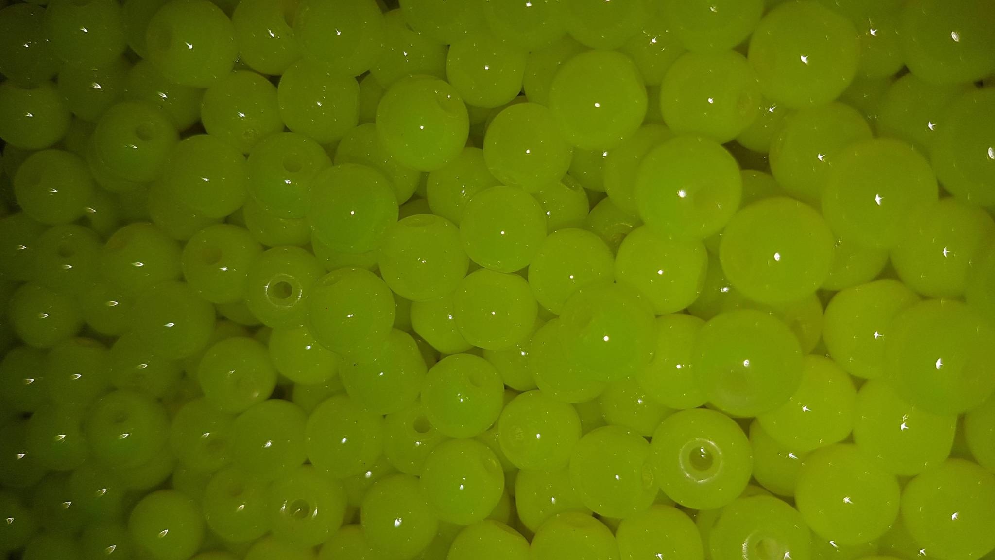 Creek Candy Beads 6mm Natural Chartreuse #124 - Gagnon Sporting Goods