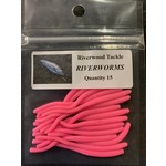 Small Riverworms. Pink 15-pk