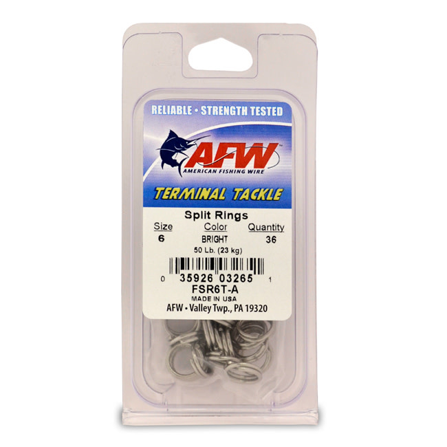 American Fishing Wire Split Ring Size 1 36-pk 15lb - Gagnon Sporting Goods