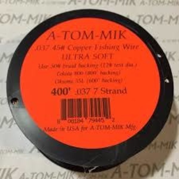 A-Tom-Mik Copper Multistrand Trolling Wire .037 400' 45#