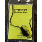 Riverwood Steelhead Jig Rubber Leg Stone Black