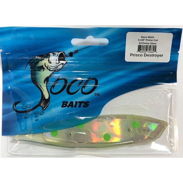 Soco Baits Prime Cut 5-1/2" Prime Glo Prisco Destroyer