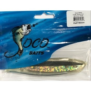 Soco Baits Prime Cut 5-1/2" Prime Glo Half Moon