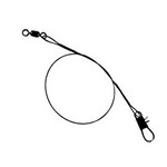 Compac Black Wire Wound 30lb Leader. 12" 3-pk