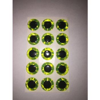 3-D Eye Chartreuse 1/2"