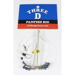 Three D Wire Worm Harness. Panfish Rig Green Beads