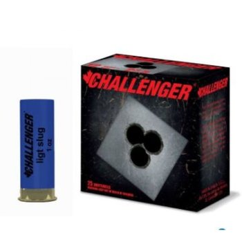 Challenger Target Slug Shotgun Ammunition, 12 Gauge, 2.75", Low Recoil 00150 - Box of 25