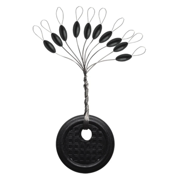 VMC Sinker Stops Black Medium 10-pk