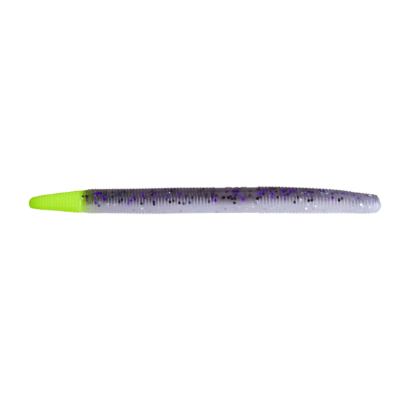 Yamamoto 5" Senko Smoke Blue Pearl Chartreuse Tip 10-pk