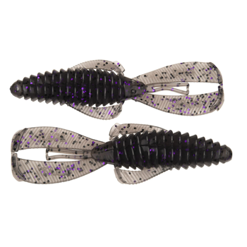 Strike King Rage Tail Structure Bug Smoke Purple Black 7-pk