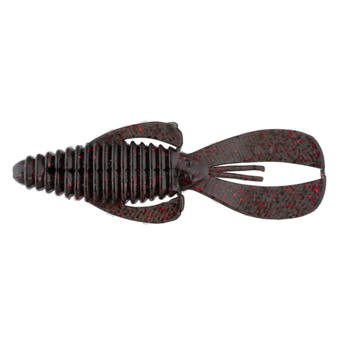 Strike King Rage Tail Magnum Bug. Black Neon 4-1/2" 6-pk