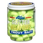 Atlas Glitter Mallows. 1.5oz. Jar. Chartreuse Cheese