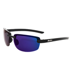 Berkley Fairfax Sunglasses Matte Black/Smoke/Blue Mirror