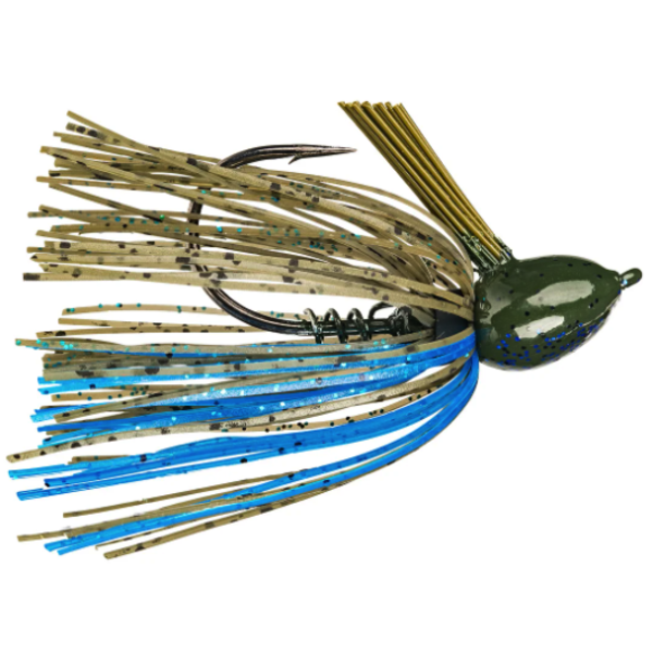 Strike King Hack Attack Fluorocarbon Flipping Jig. 1/2oz Okeechobee Craw