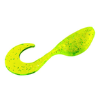 Strike King Mr Crappie Shadpole Curltail 2" Chartreuse Shiner 15-pk