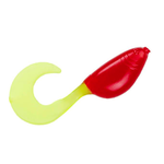 Strike King Mr Crappie Shadpole Curltail 2" Red Chartreuse 15-pk